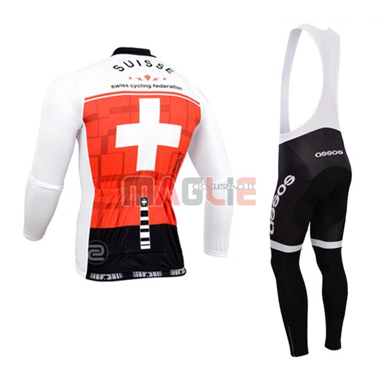 Maglia Assos manica lunga 2014 arancione e bianco