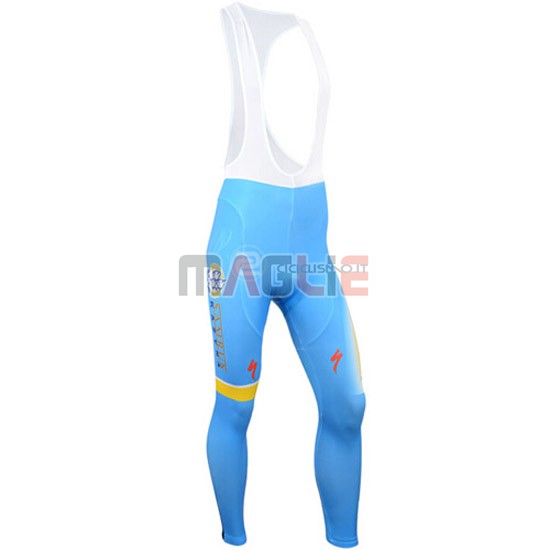 Maglia Astana manica lunga 2014 azzurro e giallo - Clicca l'immagine per chiudere