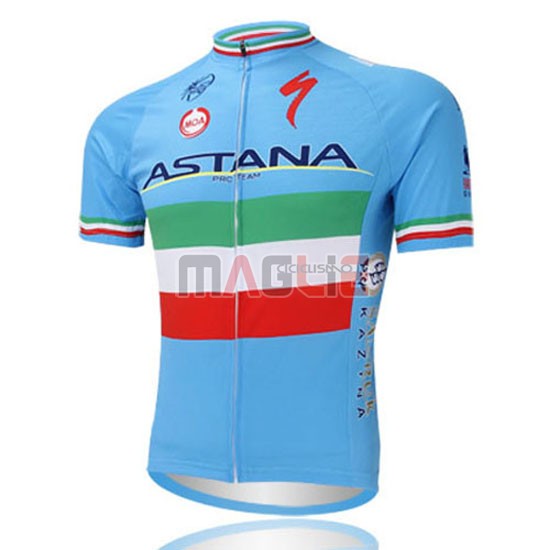 Maglia Astana manica corta 2016 celeste