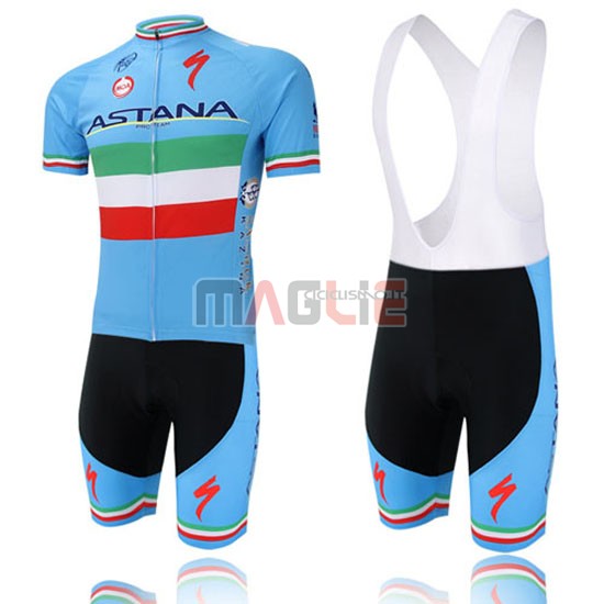 Maglia Astana manica corta 2016 celeste