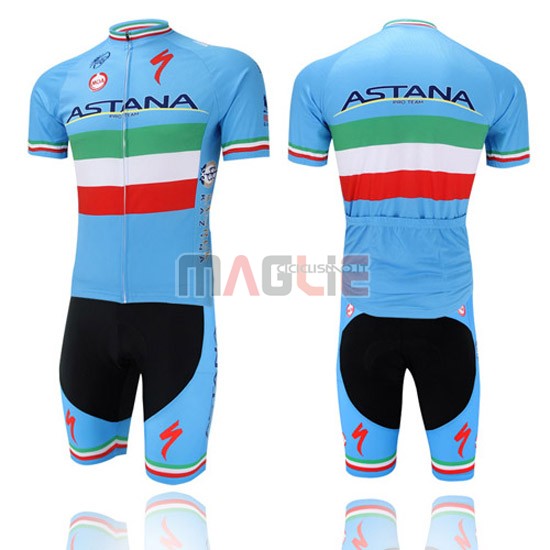 Maglia Astana manica corta 2016 celeste