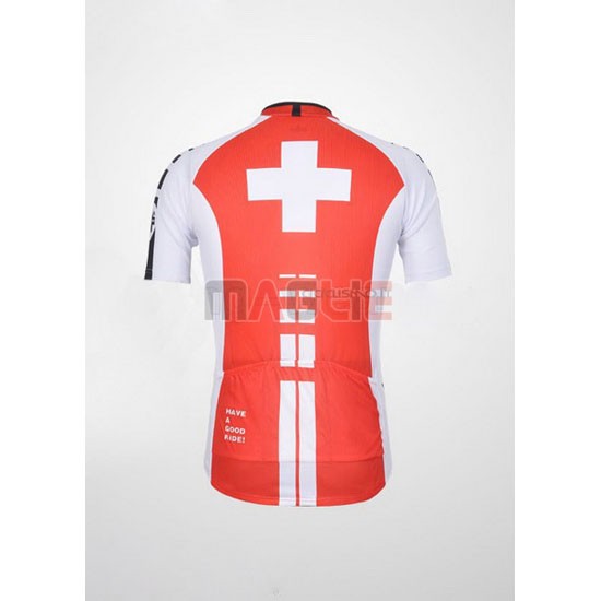 Maglia Assos manica corta 2011 bianco e rosso