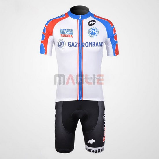 Maglia Assos manica corta 2012 bianco e celeste