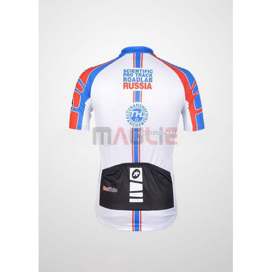 Maglia Assos manica corta 2012 bianco e celeste