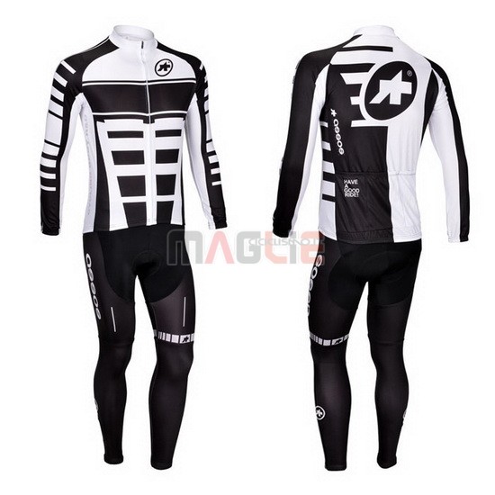 Maglia Assos manica lunga 2013 bianco e nero