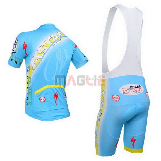 Maglia Astana manica corta 2013 celeste