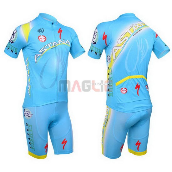 Maglia Astana manica corta 2013 celeste