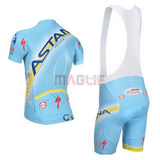 Maglia Astana manica corta 2014 azzurro