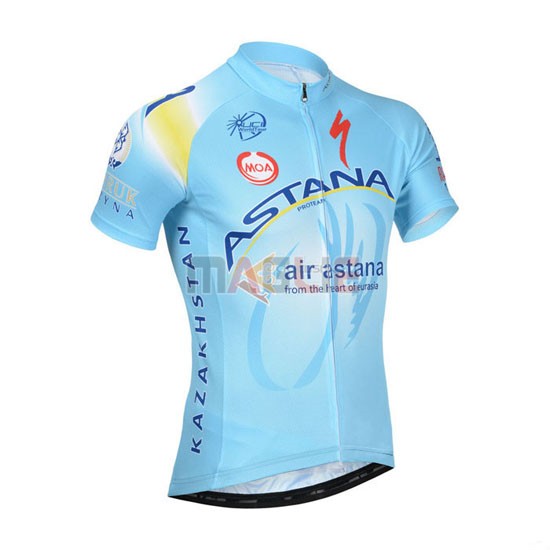 Maglia Astana manica corta 2014 azzurro