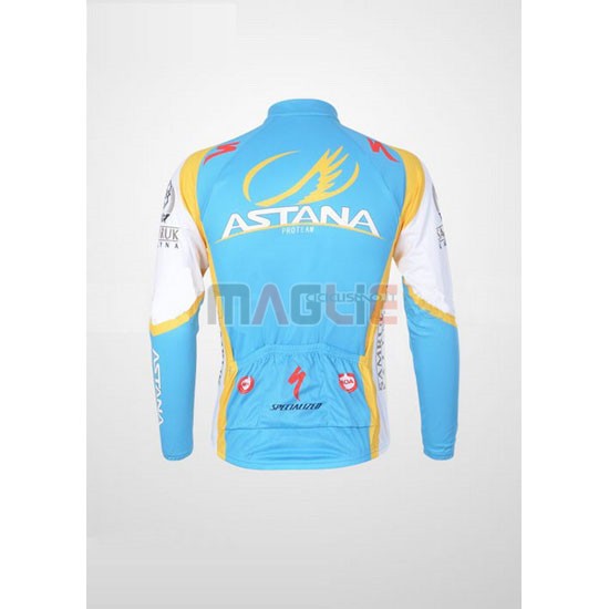 Maglia Astana manica lunga 2012 azzurro - Clicca l'immagine per chiudere