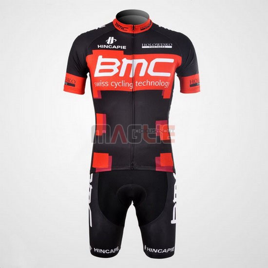 Maglia BMC manica corta 2012 nero e rosso