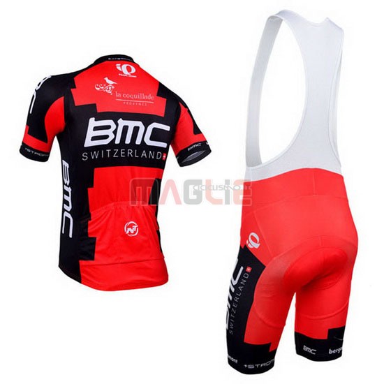 Maglia BMC manica corta 2013 nero e rosso