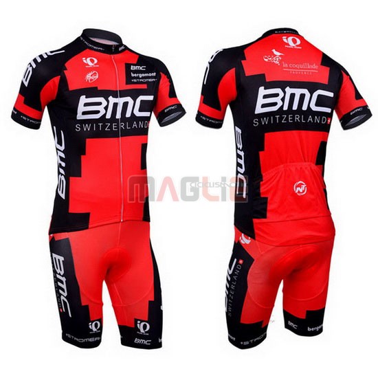 Maglia BMC manica corta 2013 nero e rosso