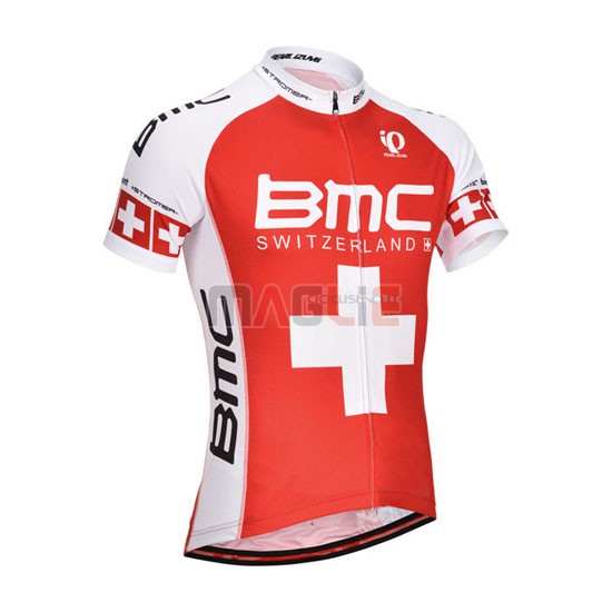 Maglia BMC manica corta 2014 arancione e bianco