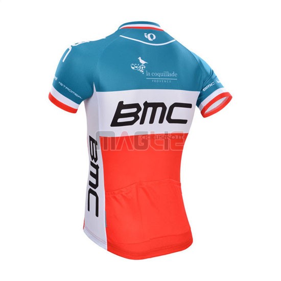 Maglia BMC manica corta 2014 rosso e bianco