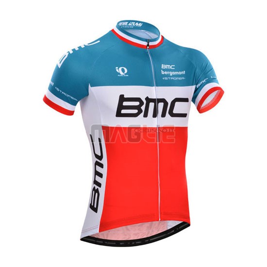 Maglia BMC manica corta 2014 rosso e bianco - Clicca l'immagine per chiudere