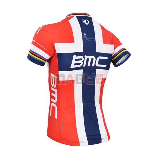 Maglia BMC manica corta 2014 rosso e blu - Clicca l'immagine per chiudere