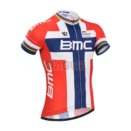 Maglia BMC manica corta 2014 rosso e blu - Clicca l'immagine per chiudere