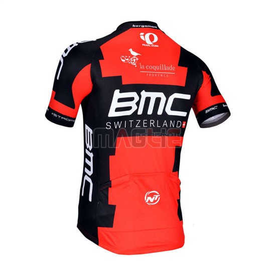 Maglia BMC manica corta 2014 rosso e nero - Clicca l'immagine per chiudere