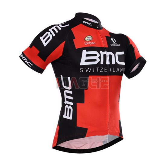 Maglia BMC manica corta 2015 nero e arancione