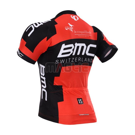 Maglia BMC manica corta 2015 nero e arancione