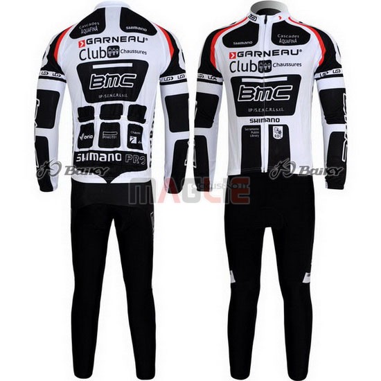 Maglia BMC manica lunga 2011 bianco e nero