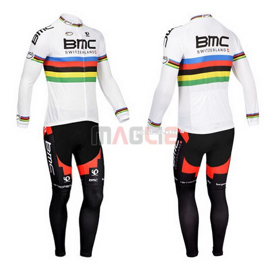 Maglia BMC manica lunga 2013 bianco - Clicca l'immagine per chiudere