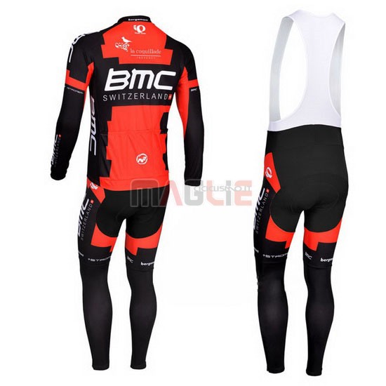 Maglia BMC manica lunga 2013 nero e rosso