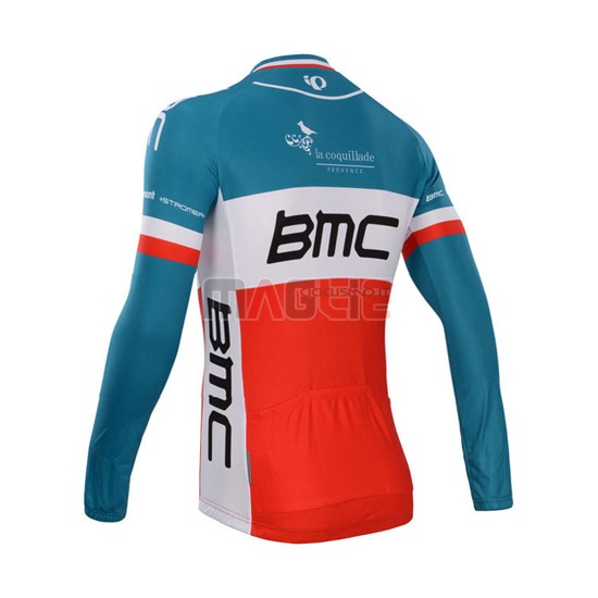 Maglia BMC manica lunga 2014 blu e arancione - Clicca l'immagine per chiudere