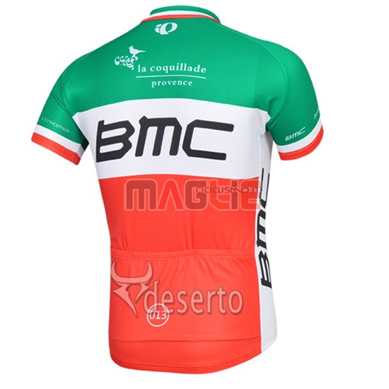 Maglia BMC manica corta 2015 arancione e verde