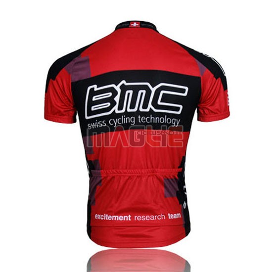 Maglia BMC manica corta 2015 rosso e nero