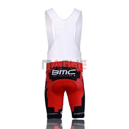 Maglia BMC manica corta 2015 rosso e nero