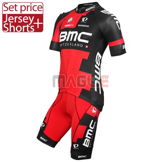 Maglia BMC manica corta 2016 rosso e nero - Clicca l'immagine per chiudere