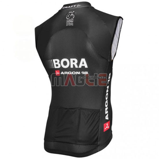 Gilet antivento Bora 2016 nero e rosso