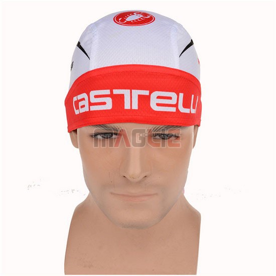 2015 Castelli Bandana Ciclismo bianco e rosso - Clicca l'immagine per chiudere