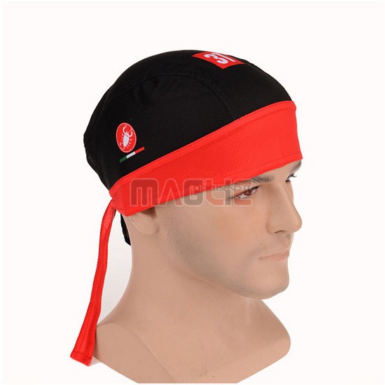 2015 Castelli Bandana Ciclismo nero e rosso