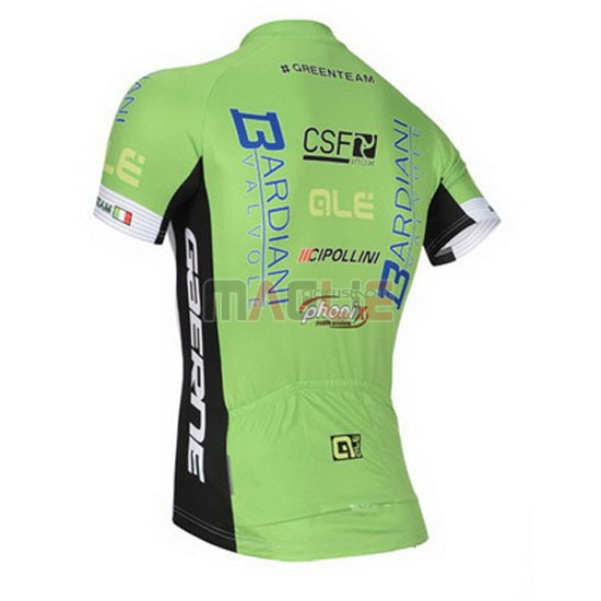 Maglia Bardiani manica corta 2014 bianco e verde