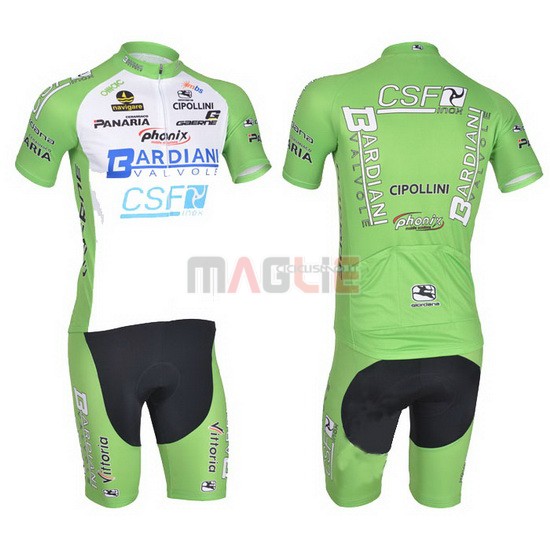 Maglia Bardiani manica corta 2014 bianco e verde