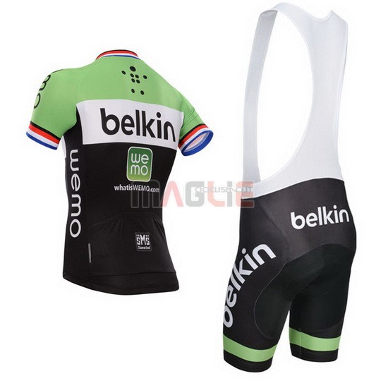 Maglia Belkin manica corta 2014 nero e verde