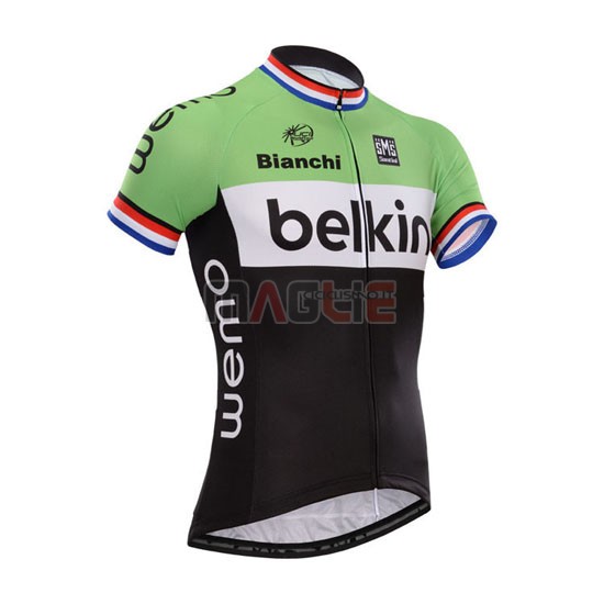 Maglia Belkin manica corta 2014 nero e verde