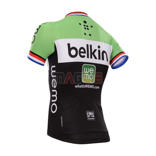 Maglia Belkin manica corta 2014 nero e verde