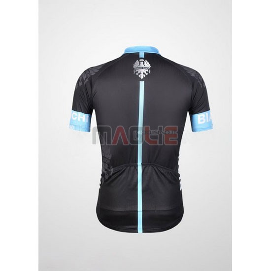 Maglia Bianchi manica corta 2012 nero e azzurro