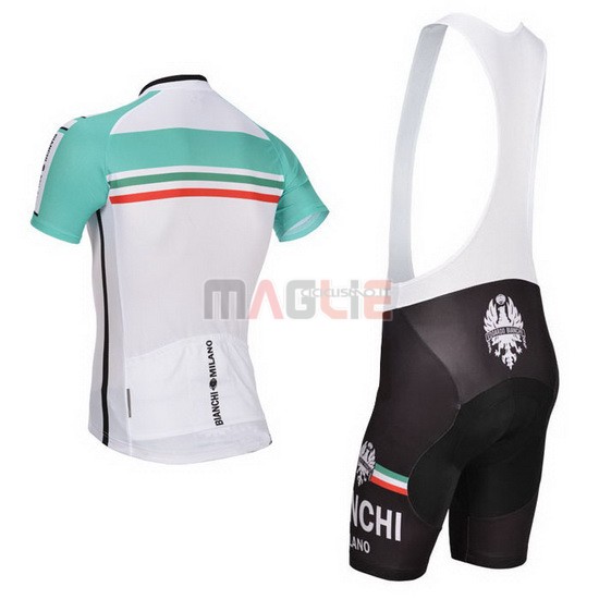 Maglia Bianchi manica corta 2014 bianco e verde