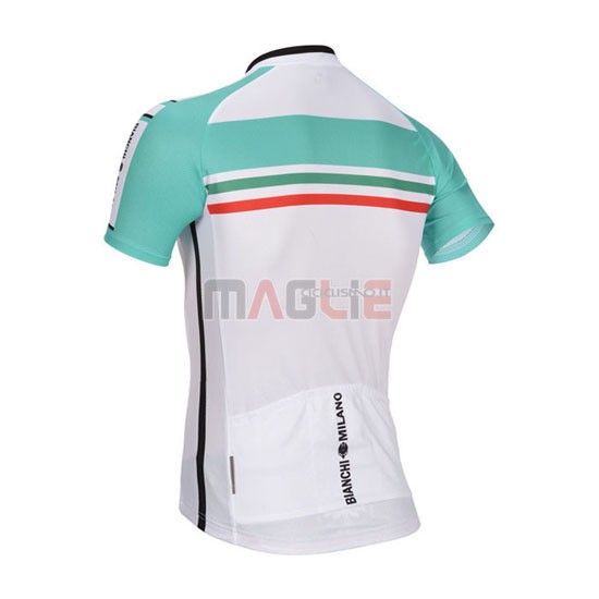 Maglia Bianchi manica corta 2014 bianco e verde