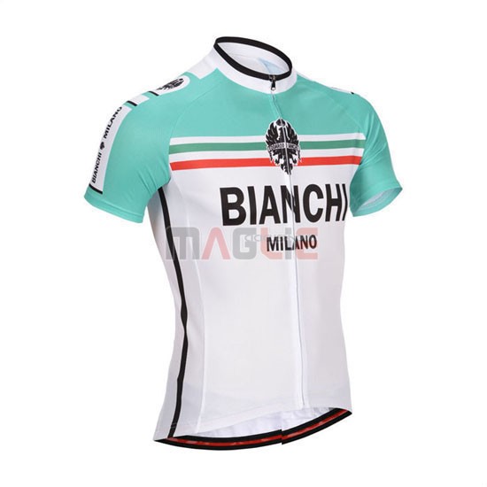 Maglia Bianchi manica corta 2014 bianco e verde