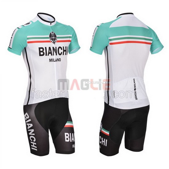 Maglia Bianchi manica corta 2014 bianco e verde