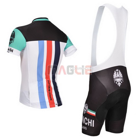 Maglia Bianchi manica corta 2014 nero e bianco