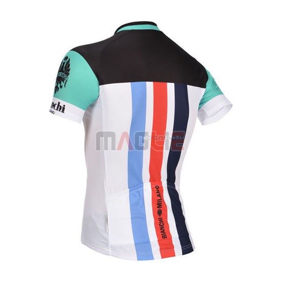 Maglia Bianchi manica corta 2014 nero e bianco