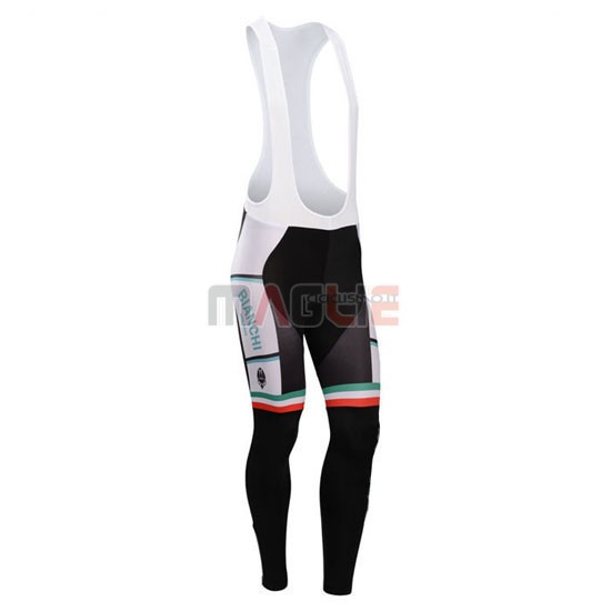 Maglia Bianchi manica lunga 2014 nero e verde