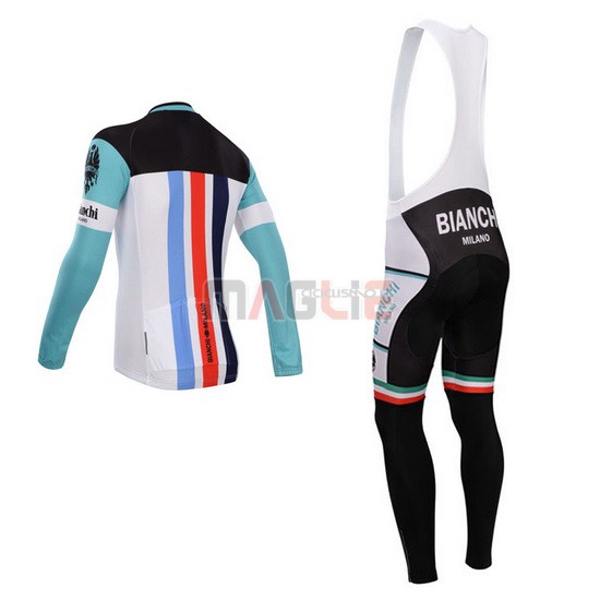 Maglia Bianchi manica lunga 2014 rosso e bianco